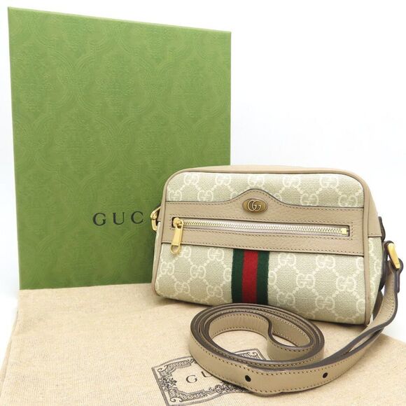 GUCCI Cream Leather Shoulder Bag - Picture 4 of 10